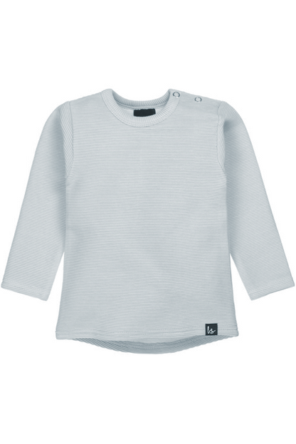 Rib longsleeve grey blue