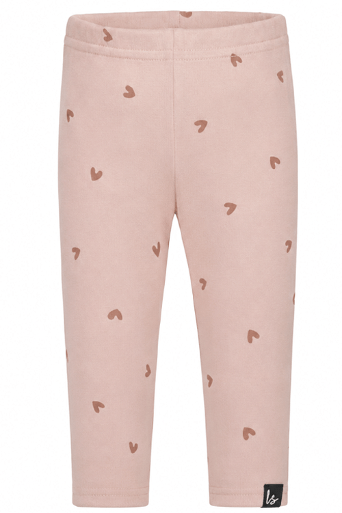 Legging hartjes (licht roze)
