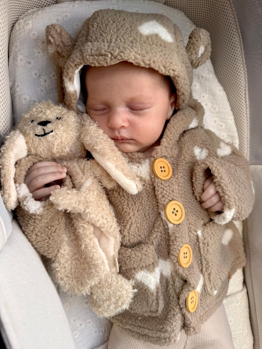 Teddy jacket hartjes