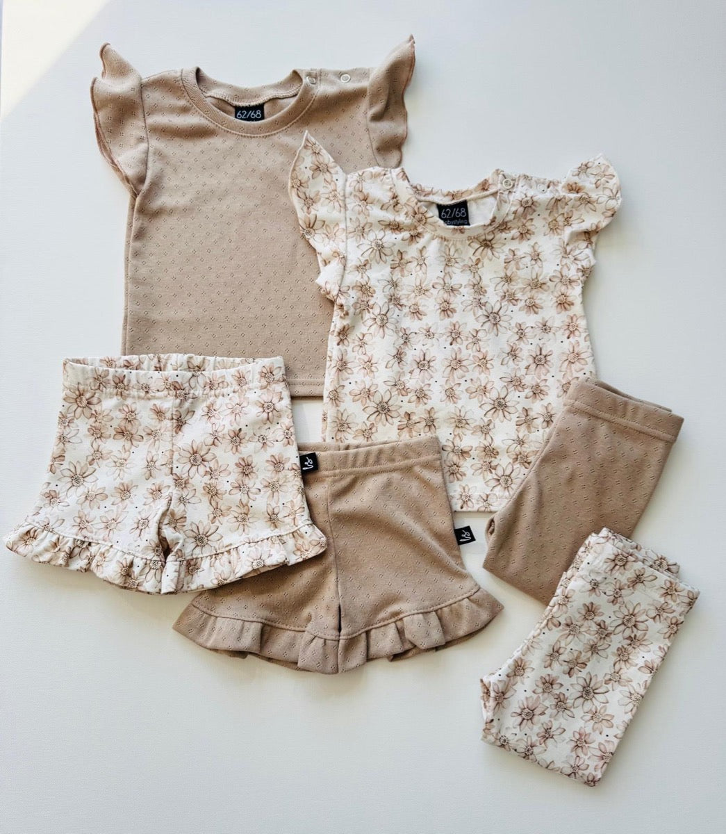 Legging pointelle beige