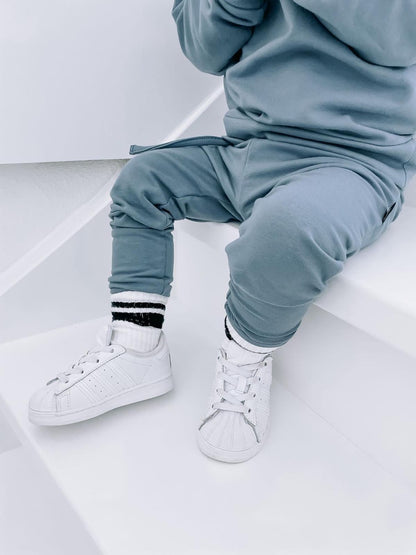 Jogger broekje dusty blue