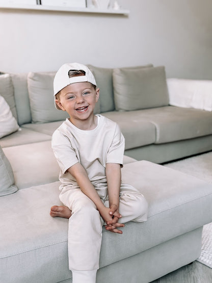 Jogginghose in einem hellen Beige