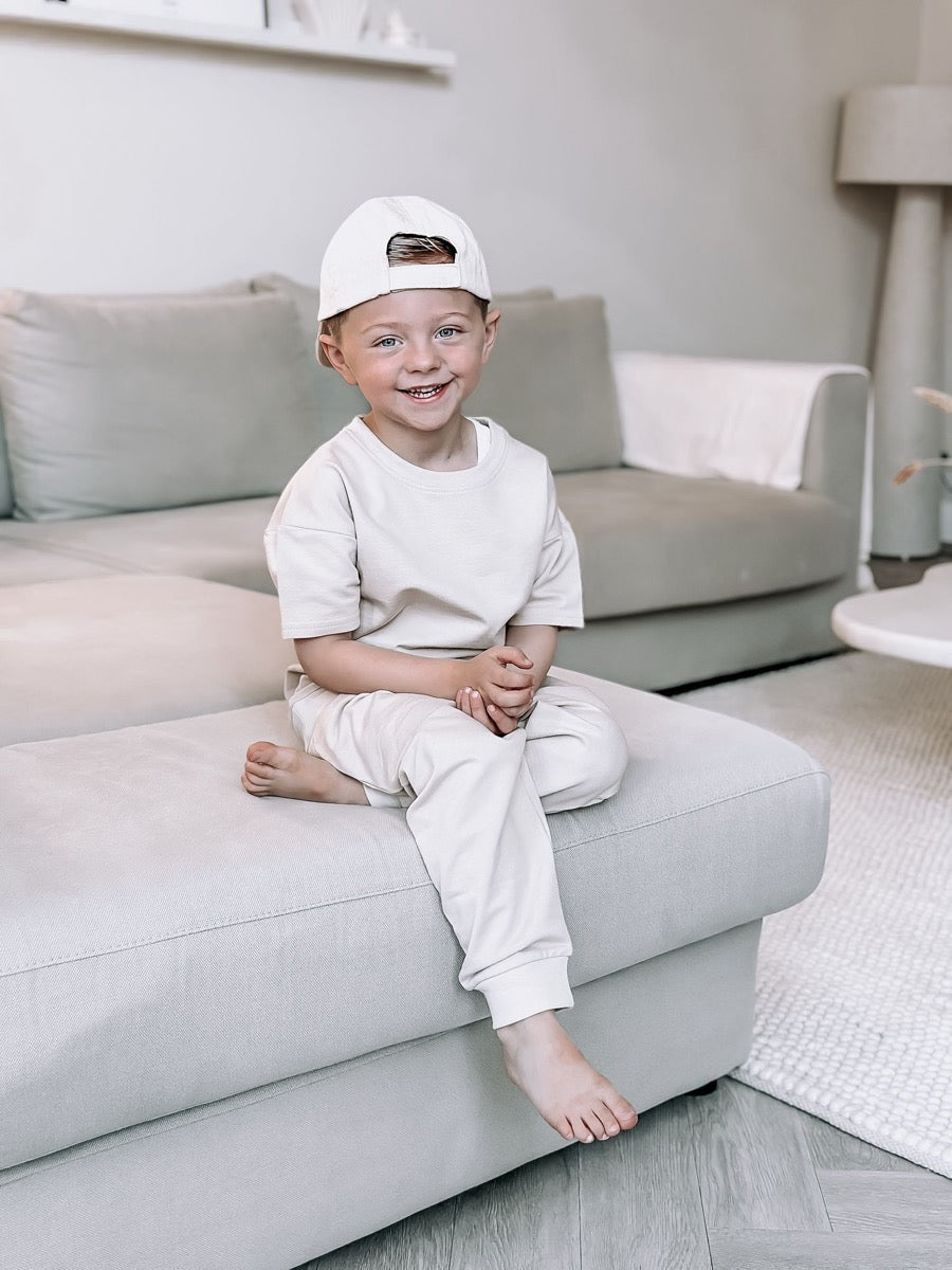 Jogginghose in einem hellen Beige