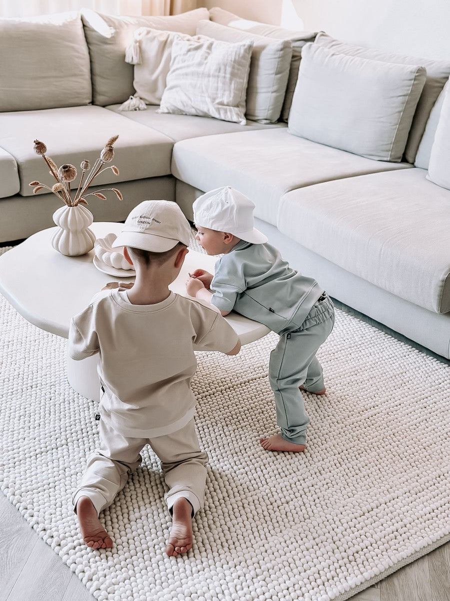 Jogginghose in einem hellen Beige