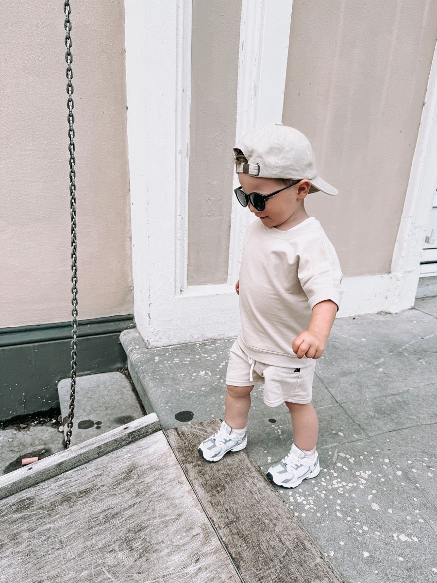 Jogger short soft beige