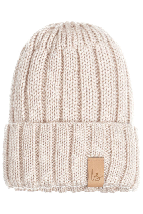 Knitted mutsje (sand)