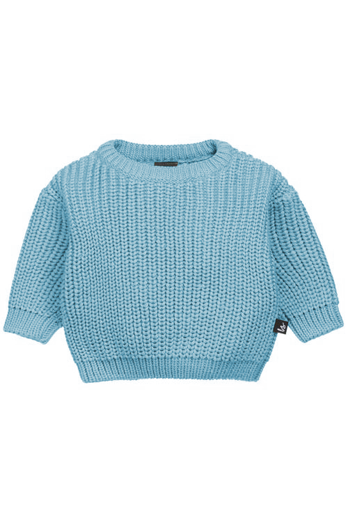 Strickpullover (blau)