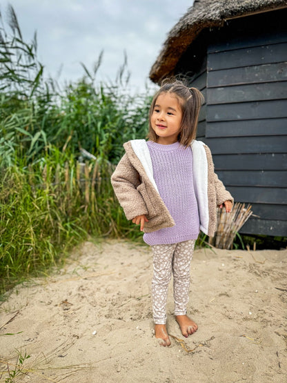 Knitted sweater (lavendel)