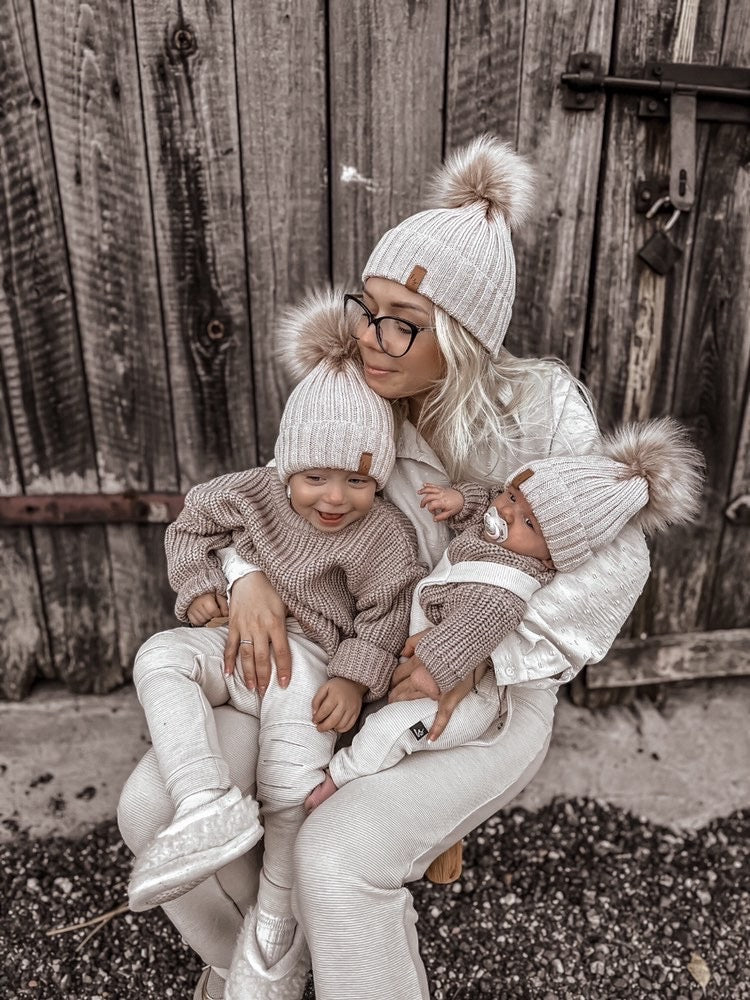Strickpullover (hellbraun)