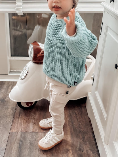 Knitted sweater (dusty green)