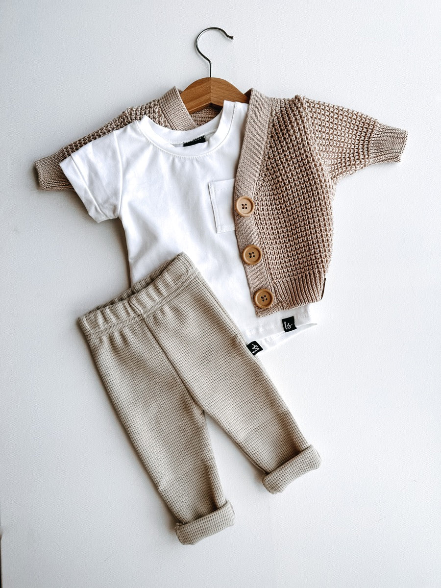 Knitted vestje beige