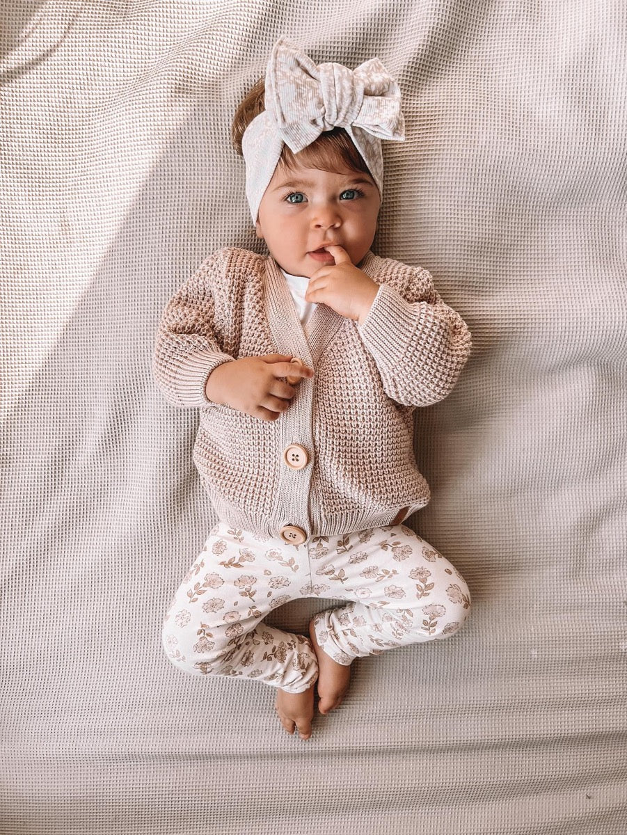 Knitted vestje beige