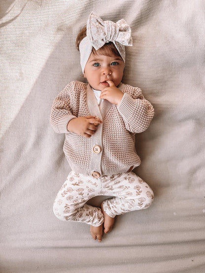 Knitted vestje beige