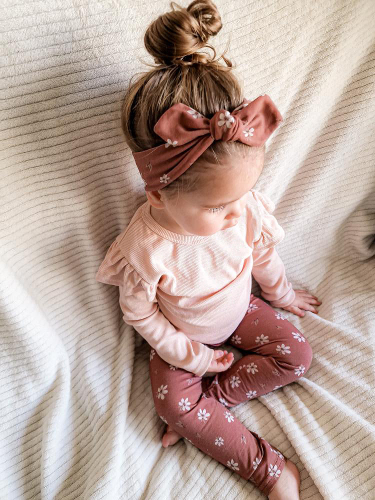 Ruffle longsleeve rib (rose)