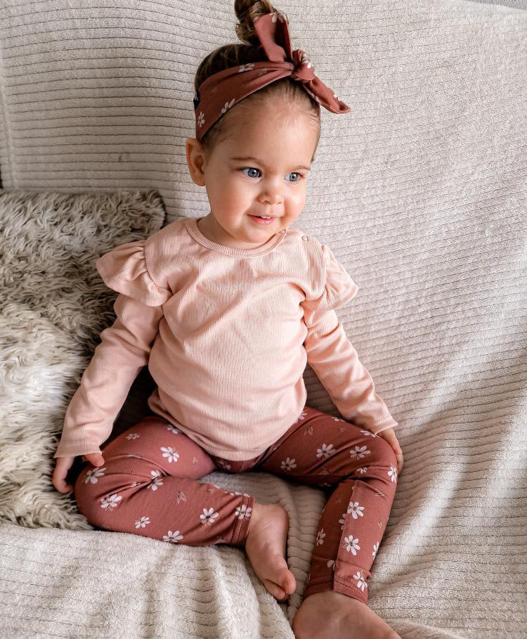 Ruffle longsleeve rib (rose)