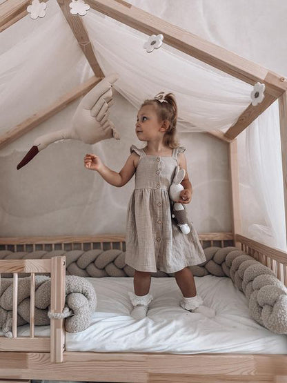 Linnen dress sand