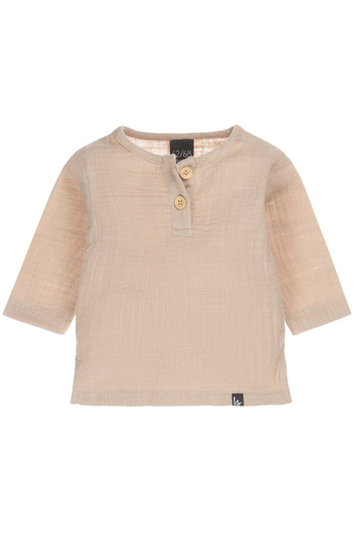 Linnen longsleeve almond