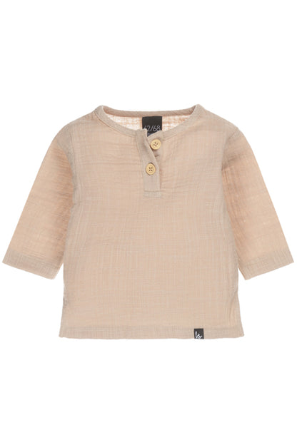 Linnen longsleeve almond
