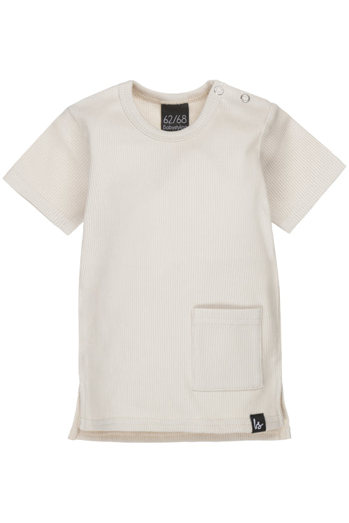 Long back t-shirt rib (sand) 50/56
