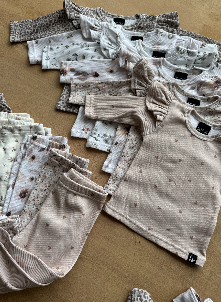 Legging elle cream rib