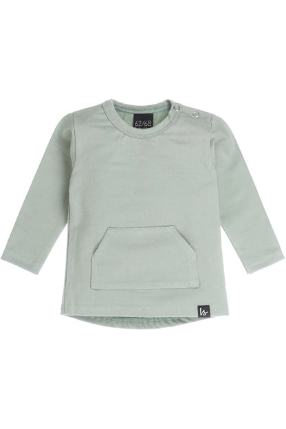 Pocket longsleeve shirt mosgroen