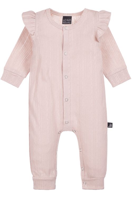 Ruffle boxpakje pointelle roze