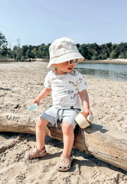 Cargo short grey blue