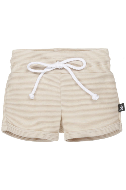 Gerippte Shorts (Sand)