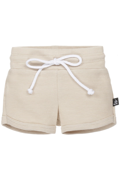 Gerippte Shorts (Sand)