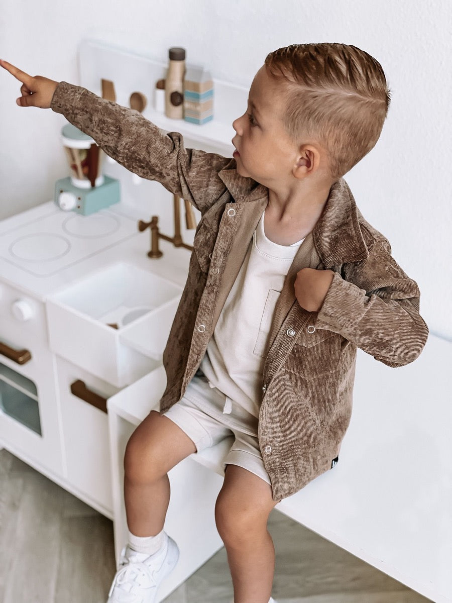 Rib jacket (light oak)