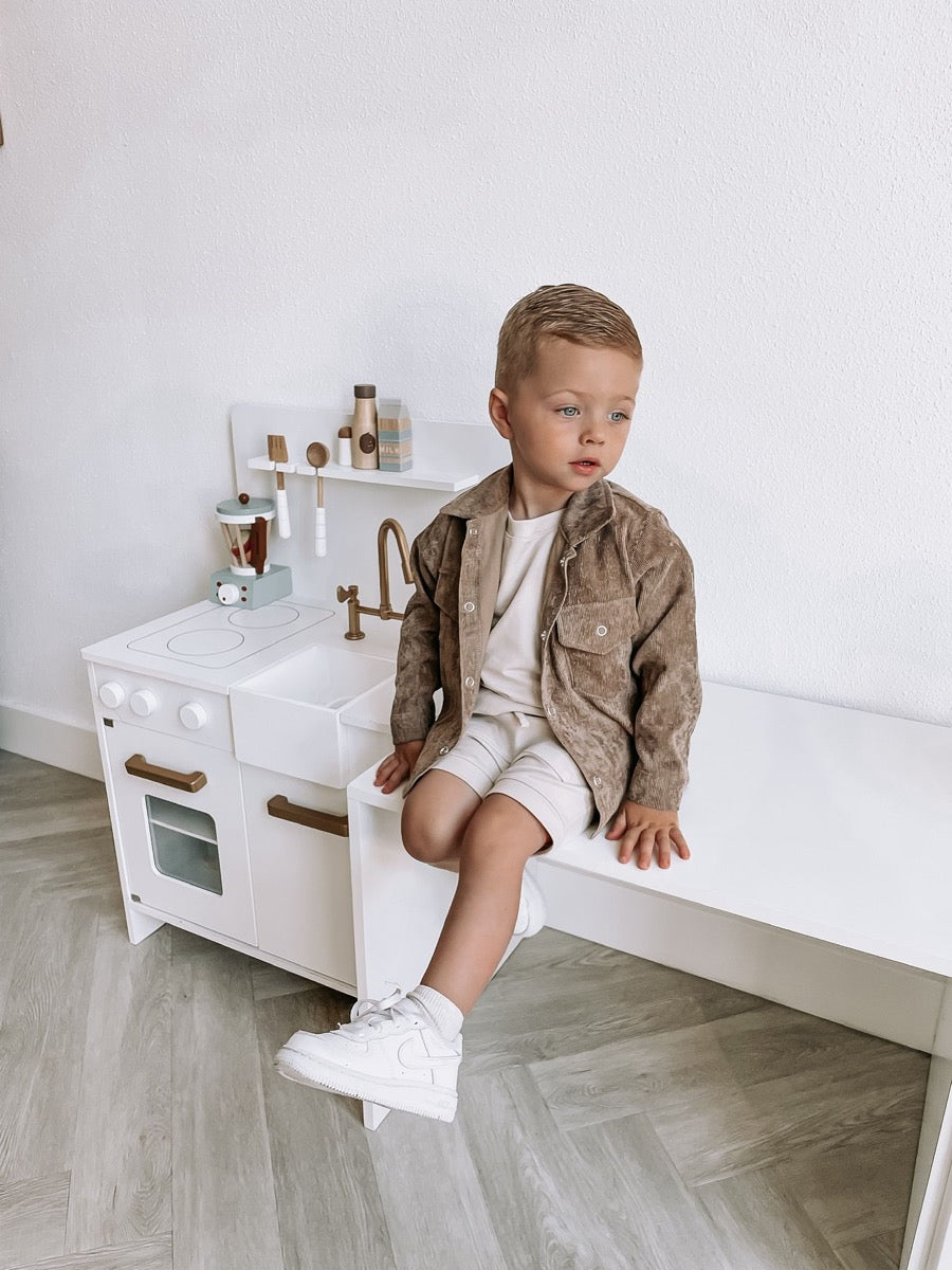 Rib jacket (light oak)