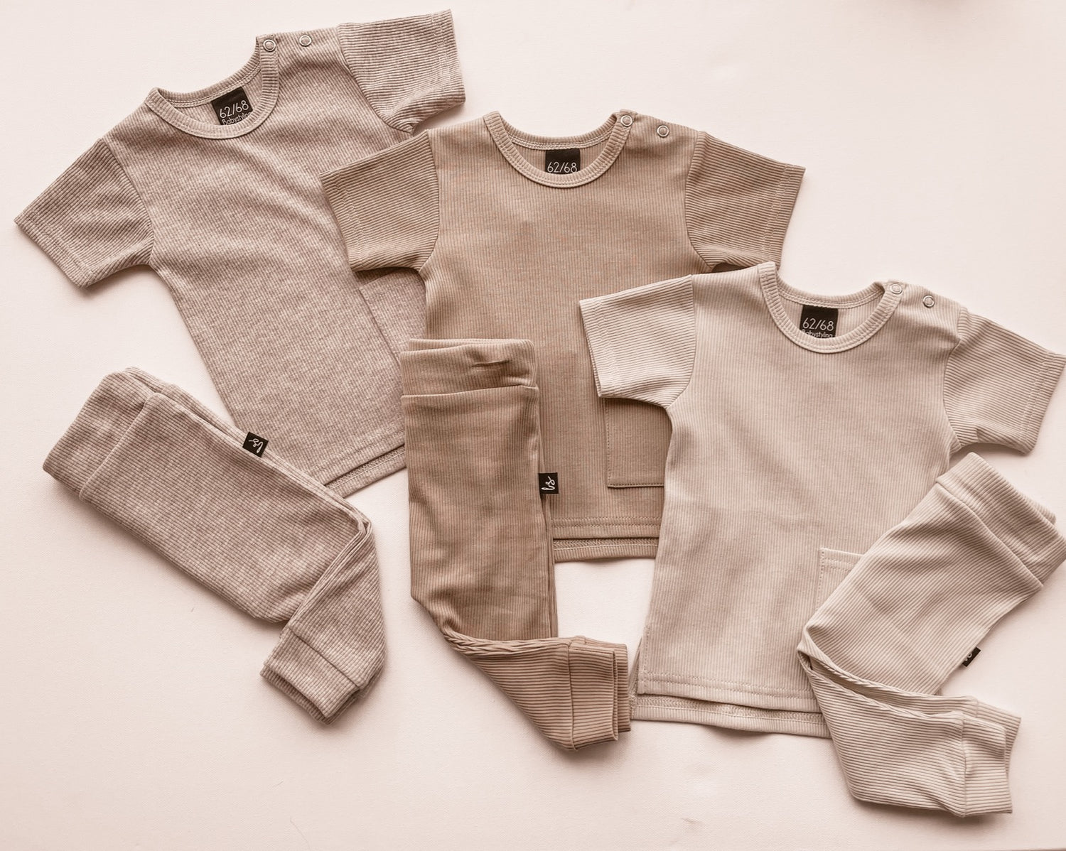 Long back t-shirt rib (sand)