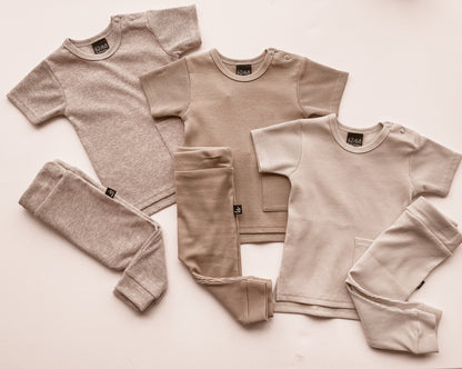 Long back t-shirt rib (sand)