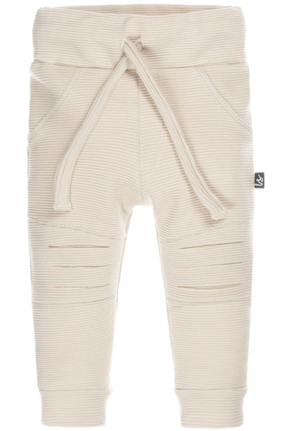 Ripped broekje rib sand