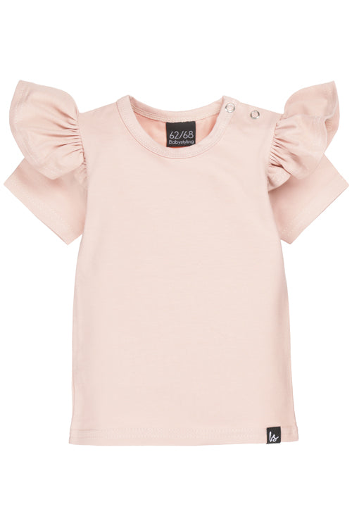 Ruffle t-shirt powder