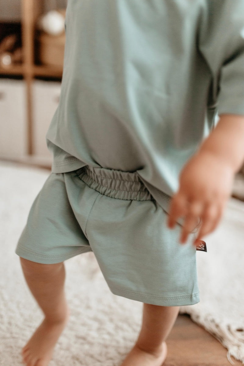 Short ijsblauw