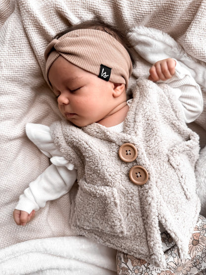 Teddy bodywarmer (sand)