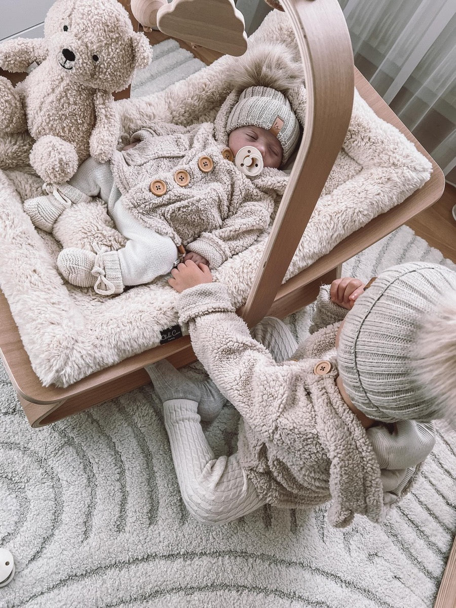 Teddyjacke Sand