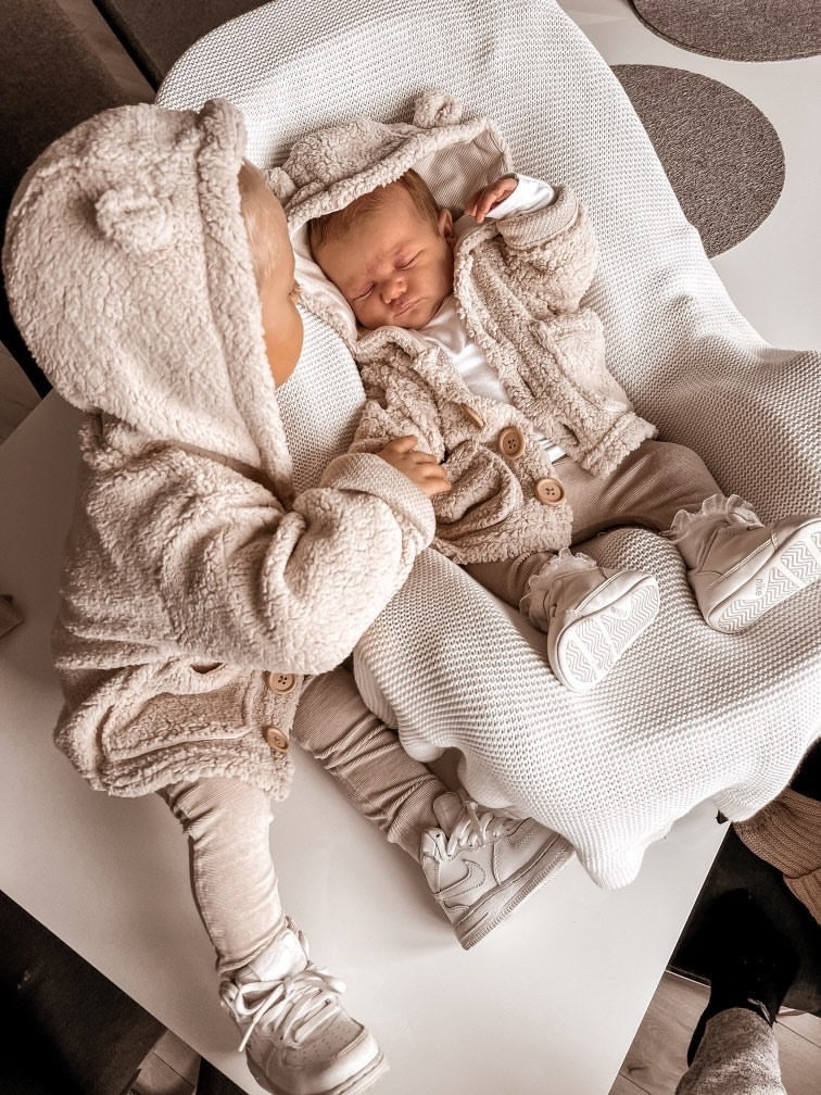Teddyjacke Sand