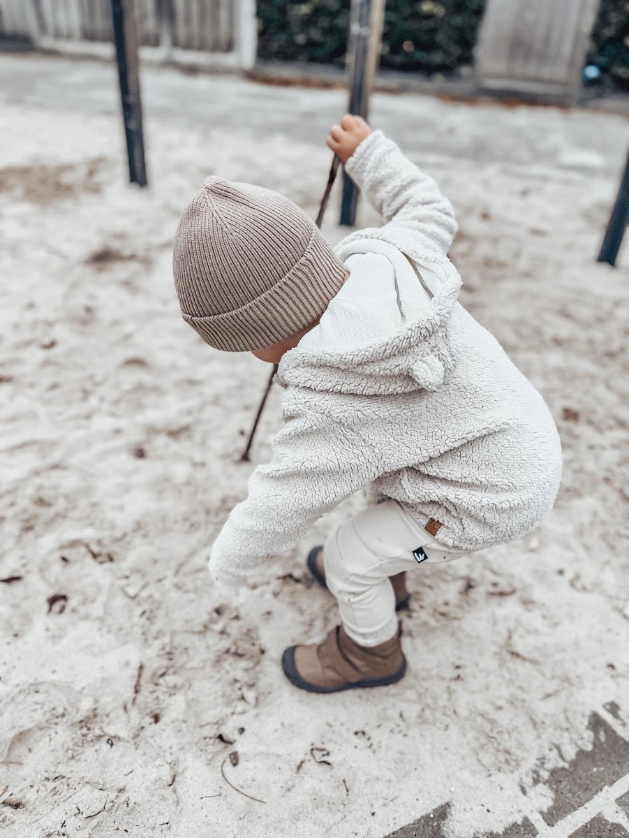 Teddyjacke Sand