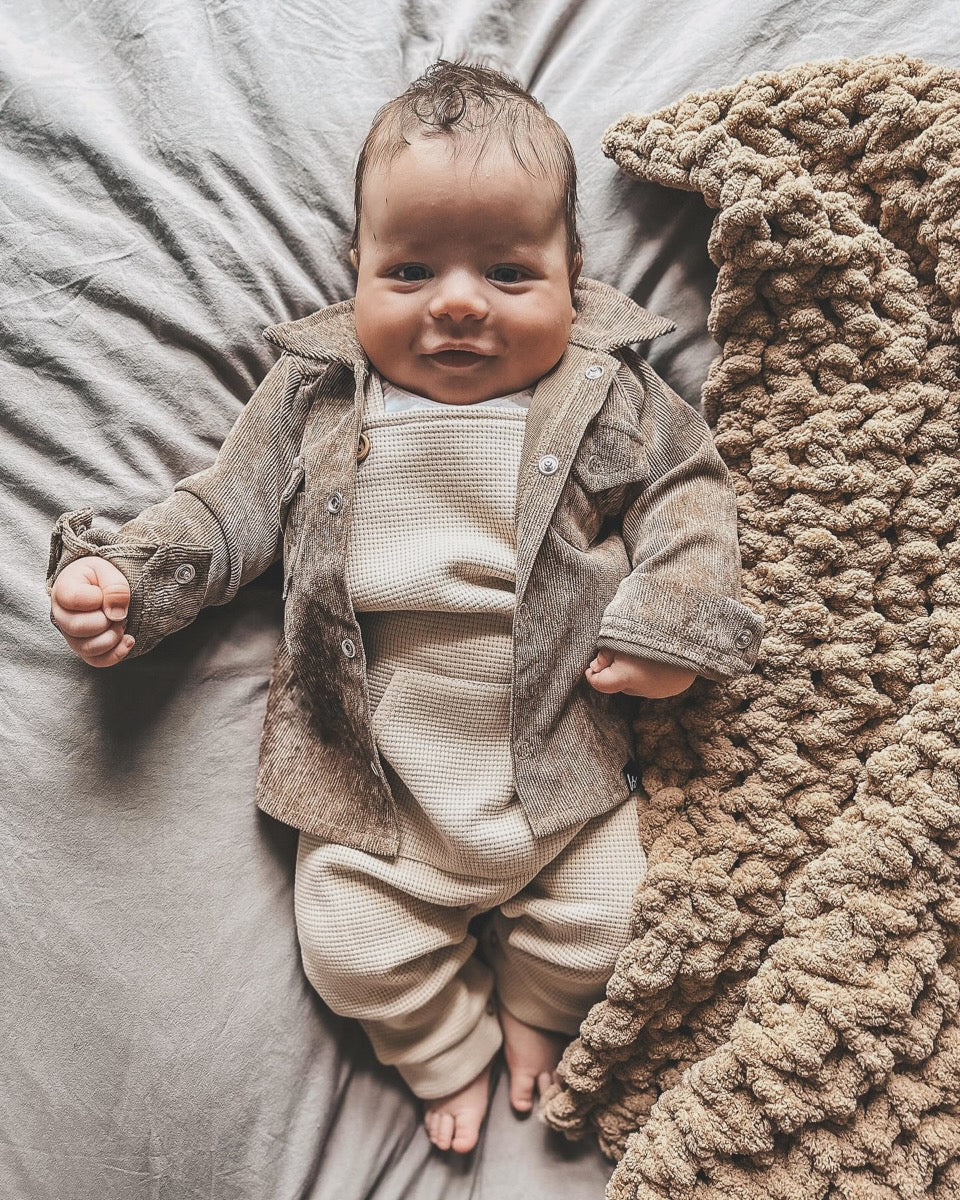 Rib jacket (light oak)